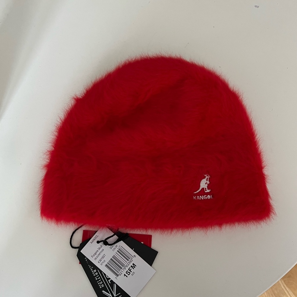 Kangol furgora skull cap beanie in red NWT